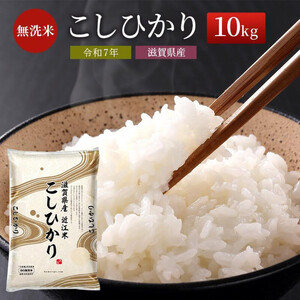 特A受賞歴 こしひかり BG無洗米10kg 無洗米 令和7年産 滋賀県産 米 近江米 コシヒカリ 時短