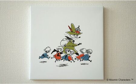 MOOMIN(ムーミン) ファブリックフレーム Sサイズ(スナフキン) キャラクター インテリア 絵画 HNNA022