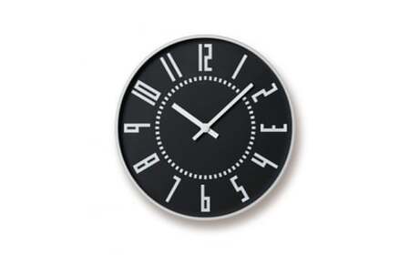 eki clock / ブラック（TIL16-01 BK）Lemnos レムノス 時計 工芸品 装飾品 民芸品 伝統技術 インテリア 掛け時計  FAD-0282