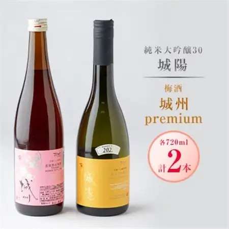 城陽酒造　【日本酒・梅酒セット】_酒・アルコール 梅酒    酒・アルコール 純米大吟醸 日本酒 sake サケ_【1117656】