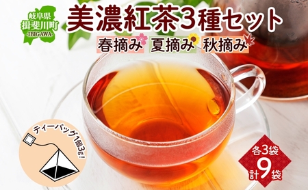 香り芳醇な美濃紅茶 ギフト お茶ギフト 飲み比べ セット 贈り物 御礼 ティーパック 美濃紅茶 香駿紅茶 ティーバッグ 飲み比べセット ティーバッグ詰め合わせ 自宅用 おもてなし ホット アイス ストレート プレゼント いび茶の里 送料無料 岐阜県 揖斐川町