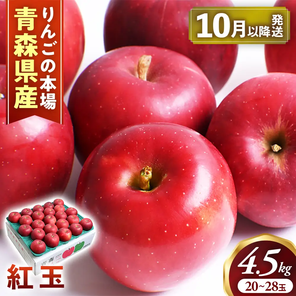 青森県産りんご 紅玉 約4.5kg りんご 10月～