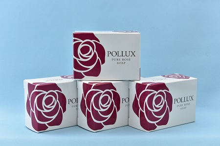 三共油脂　ポルックスソープ　バラの香り　浴用石鹸４個　a*45