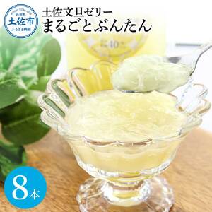 土佐文旦ゼリー『まるごとぶんたん』8本セット ゼリー飲料 ぜりー ブンタン ぶんたん フルーツ 果物 柑橘 みかん お菓子 おかし おやつ デザート スイーツ おいしい【土佐文旦産直協同組合】 [BQAH003]