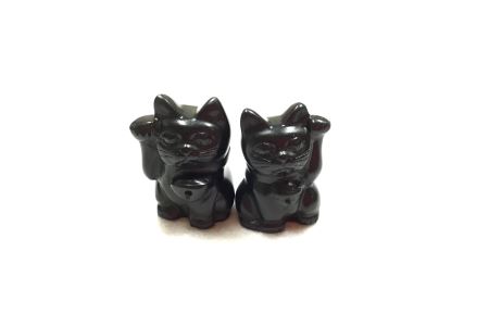 那智黒石のまち熊野☆【岡室碁石の那智黒ミニチュア置物4個セット】【kmkn0018】