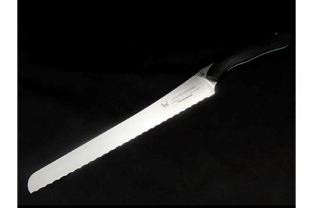 H44-21 NYAIFE KITCHEN （ニャイフキッチン） パン切り包丁 ブラック/ティール スナネコver