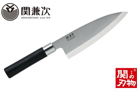 プラ柄 口金付き和包丁 出刃 180mm　H19-13　【最長6か月を目安に配送】