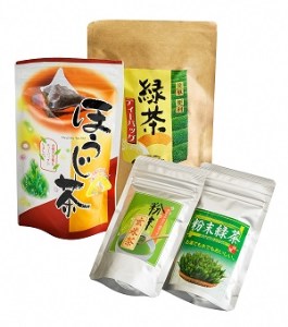急須不要！ティーバッグと粉末茶のお手軽セット（各2種類）