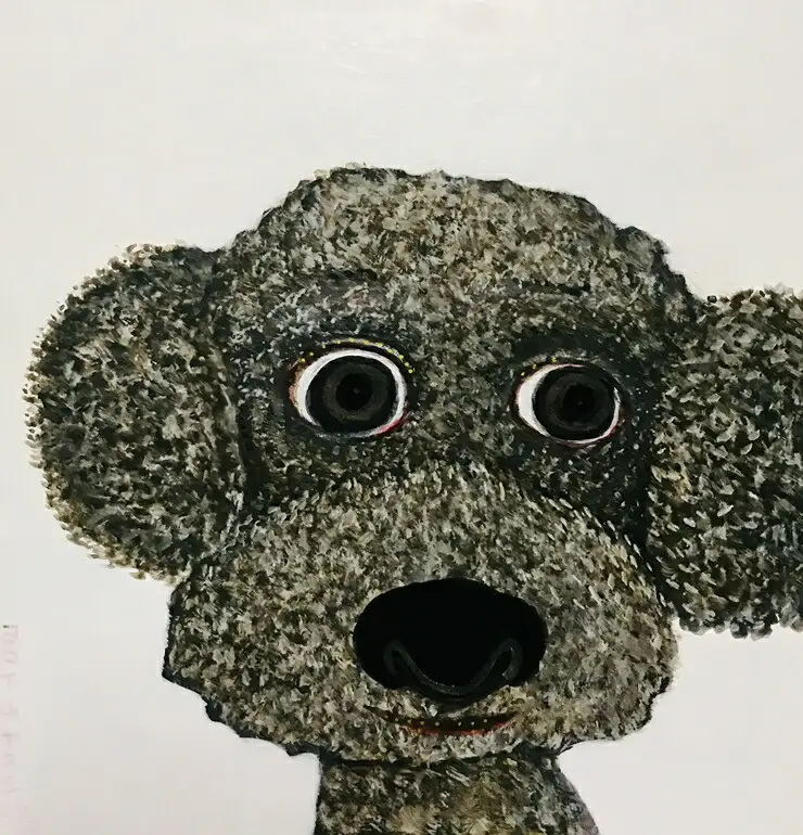 アーティストが『愛しいペットのポートレート』描きますサムホールサイズ スクエア 227×227mm【アート サムホールサイズ　油絵 横井山泰 美術 作家  227×227mm スクエア 神奈川県 小田原市 ペット ペット】