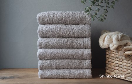 【TVで紹介！】おぅ！え～やん フェイスタオル（グレー）6枚