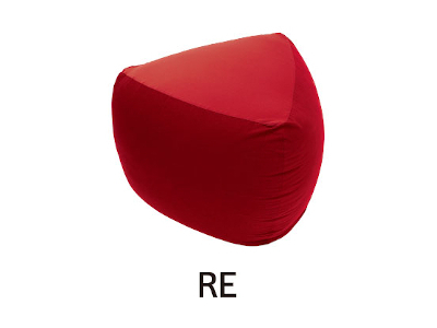 MOGU 三角フィットソファ RE（レッド）【離島　配送不可】