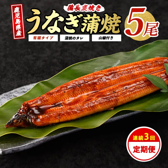 全3回 定期便 鹿児島産うなぎ 贅沢 定期便 奈良 IBZ020-001