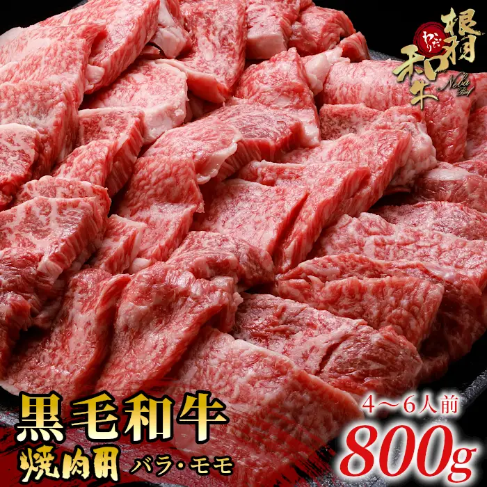 国産黒毛和牛 焼肉 盛り合わせ モモ・バラ 800ｇ（400ｇ×２）根羽こだわり和牛 焼肉用 和牛 バーベキュー ＢＢＱ 