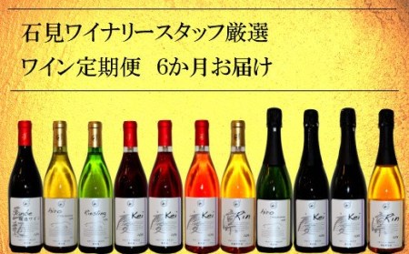 石見ワイナリースタッフ厳選「ワイン定期便」(6本)