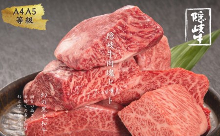 【A5・A4等級】希少部位！幻の黒毛和牛・隠岐牛肉塊セット2.4kg