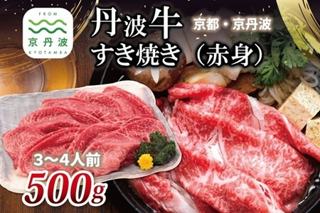 【京丹波・丹波牛】すき焼き 500g 3~4人前 国産和牛 【2026年1月中旬以降発送】  [025IZ003]