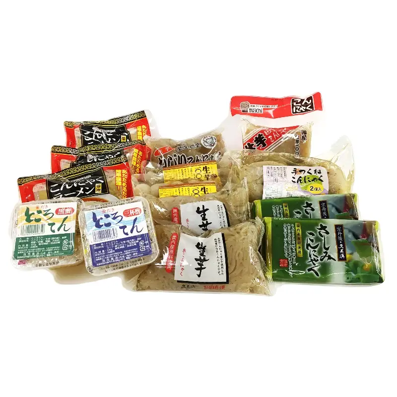 国産生芋100％【生芋こんにゃく】大文字こんにゃくセット夏（14点）　生芋てつくねこんにゃく・四万十川さしみ板こんにゃく・小玉こんにゃく・こんにゃくラーメンなど　こんにゃく麺