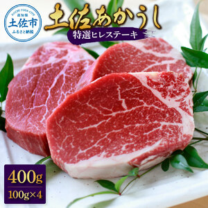 土佐和牛特選ヒレ肉400ｇ　特製ソース２種付【ステーキ用】【株式会社松尾】 [BQBL002]