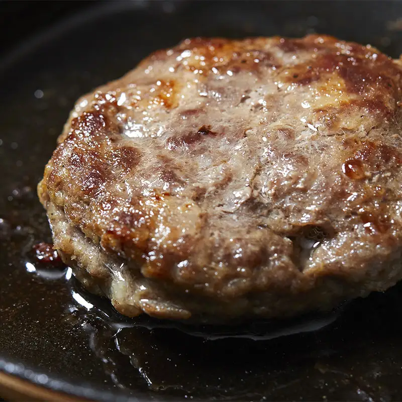 【100%牛肉ハンバーグ】バーベキューバーグ　3袋（1袋　100ｇ）
