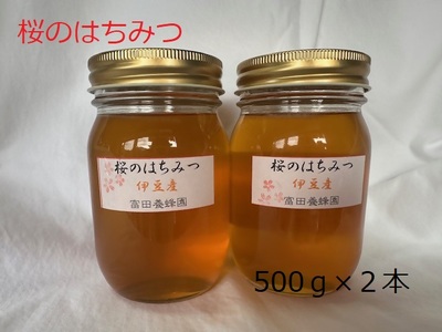 富田養蜂園 桜のはちみつ（500g×2本）