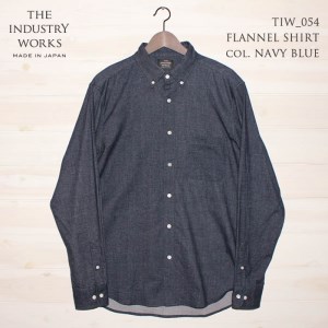 　播州織メンズネルシャツ「THE INDUSTRY WORKS」（1着）【TIW_054（ネイビーブルー）】 36-2