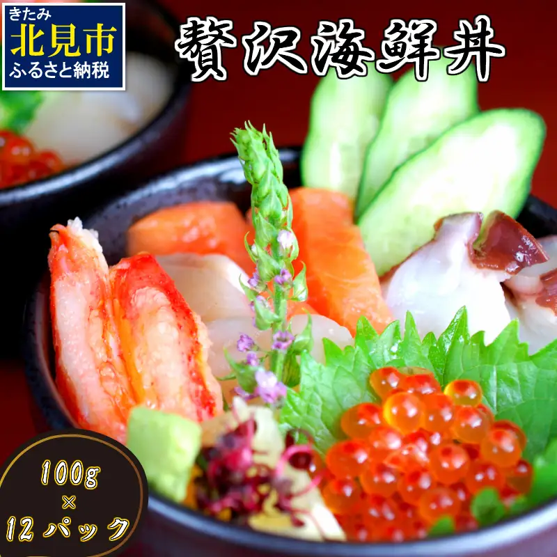 贅沢海鮮丼 12パックセット ( 海鮮 魚介 海鮮丼 丼ぶり お刺身 刺身 海鮮セット 簡単料理 時短料理 贈答 )【094-0095】