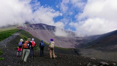 0050-18-04　富士山 宝永火口トレッキング　ガイド付きエコツアー