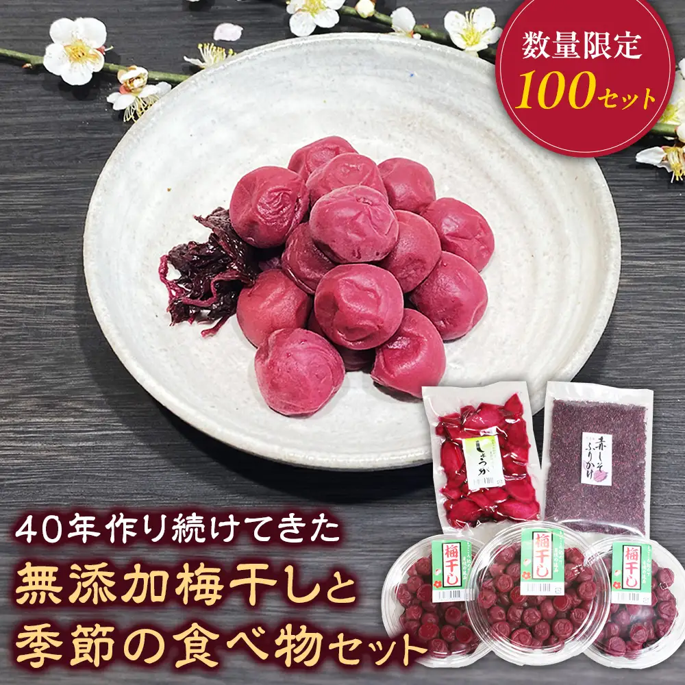 梅干しと季節の食べ物セット 無添加梅干し｜多気町産 TH-01