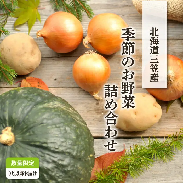 《令和8年分》数量限定！季節のお野菜詰め合わせ 秋(配送時期：9月～10月)【01018】