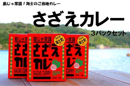 【寄付額改定】島じゃ常識！海士のご当地カレー！さざえカレー3パックセット