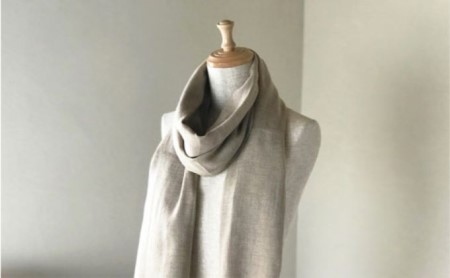 Made in Japan カシミヤリネンストール（メランジベージュ）