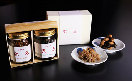 日本料理 赤石謹製 明石海苔佃煮とちりめん山椒 魚貝類 加工食品 贈答用 