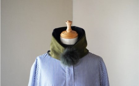 Made in Japan カシミヤティペット（グリーン/ブラックチェック） RF253-NT【ファッション小物・ファッション・カシミヤティペット・マフラー・カシミヤ】