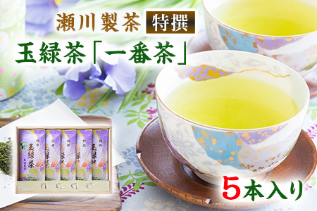 ＜特撰＞玉緑茶(たまりょくちゃ)「一番茶」《60日以内に出荷予定(土日祝除く)》100g×5本 熊本県 大津町産 株式会社 瀬川製茶