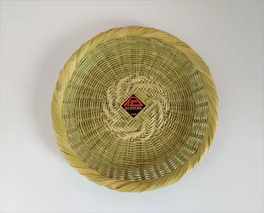 富士北麓”勝山”スズ竹細工「小皿」1枚 山梨県伝統工芸品