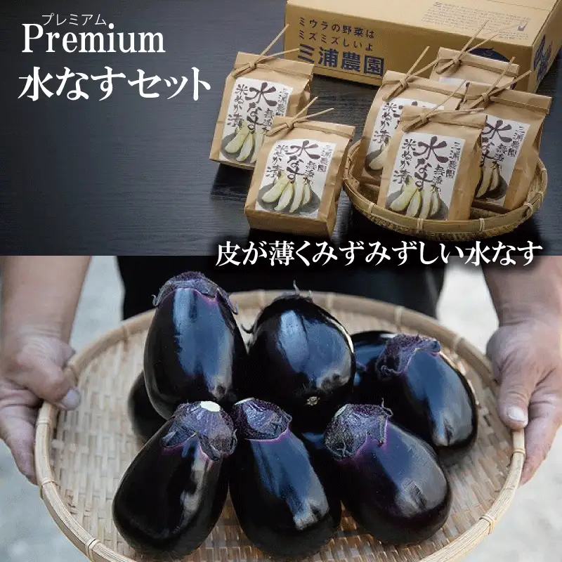 Premium水なすセット