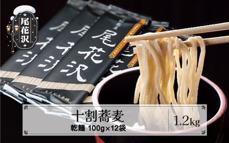 十割そば「尾花沢」100g×12袋 mh-sbjox1200