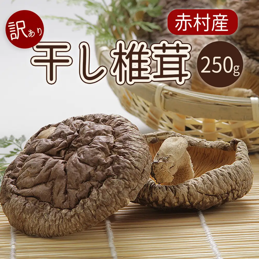 国産 赤村産 干し椎茸 約250ｇ 家庭用 訳あり ふるさと納税 乾燥 椎茸 しいたけ キノコ きのこ 送料無料 ふるさと ランキング 人気 おすすめ L1