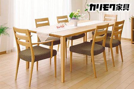 カリモク家具『ダイニング7点セットB』DT8411 CT6110 CT6115 [1067]新生活