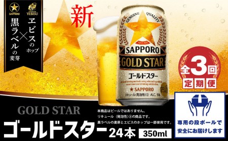 『定期便：全3回』 GOLDSTAR350ml×24本 ゴールドスター【300100251903】