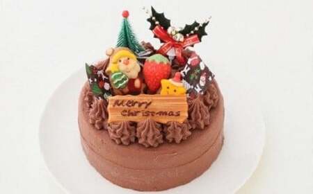 クリスマスケーキ クリスマスガナッシュ 5号 ホール 【2026年12月18日から23日発送予定】｜ 15cm 3～5人向け クリスマス ケーキ 先行予約 予約 チョコレート チョコ 濃厚 冷凍 ロウソク付