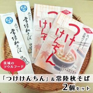 つけけんちん そば 2人前 ×2個 セット 常陸 秋そば 茨城 郷土料理 蕎麦 けんちん汁_AA003