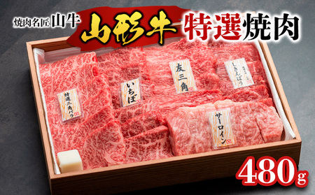 焼肉名匠山牛特選焼肉 480g FY23-127