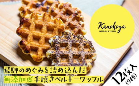 飛騨の恵みを詰め込んだ 無添加手焼き ベルギーワッフル ワッフル カノコヤ おやつ 手土産 コーヒー焼き菓子[Q1559]