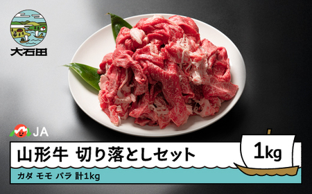 山形牛 牛肉 切り落としセット A4等級以上 計1000g ja-gnkrx1000
