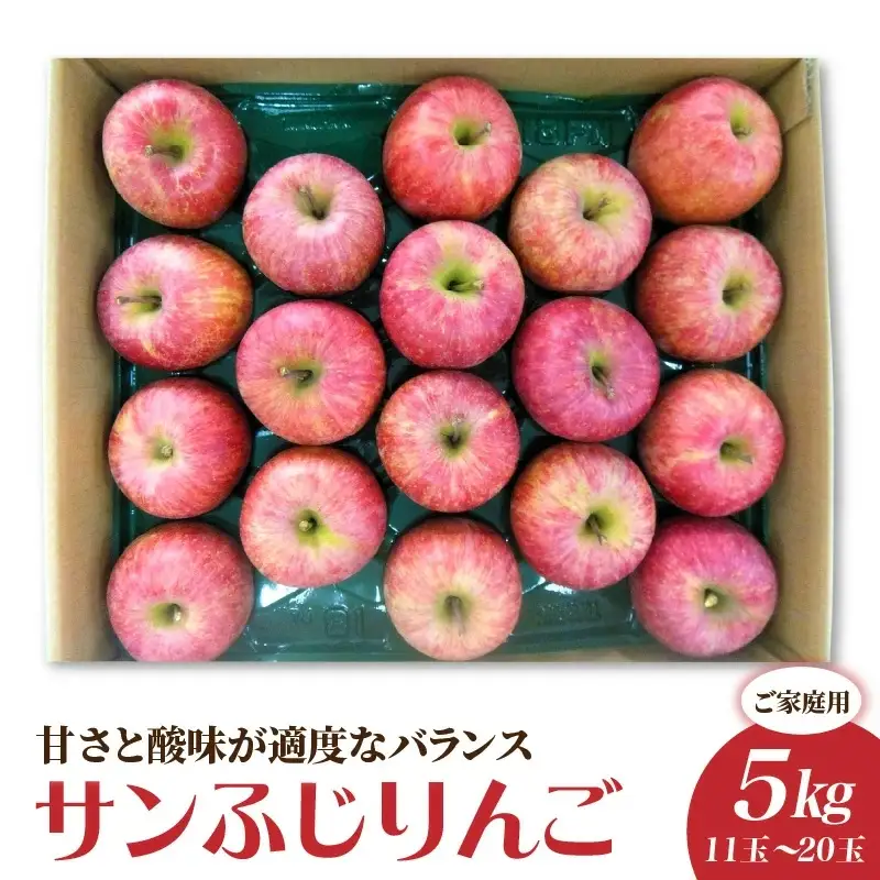 数量限定　　サンふじ　　家庭用５kg りんご 5kg サンふじ ご家庭用 青森産 ふじりんご 送料無料 食品 : 花