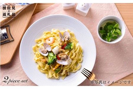【波佐見焼】白磁手彫 おうちでランチ2 プレート カップ 食器 皿 【一真陶苑】 [BB36]  波佐見焼