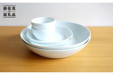 【白山陶器】【2人分の食器】シンプルで実用的なS-lineセット 深皿 プレート ボール 白磁 食器 皿 【波佐見焼】 [TA60] 波佐見焼