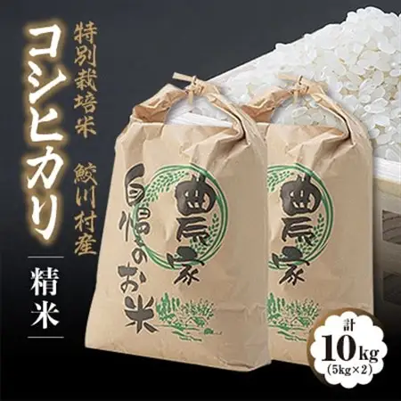 鮫川村産コシヒカリ(精米)10kg【1210535】