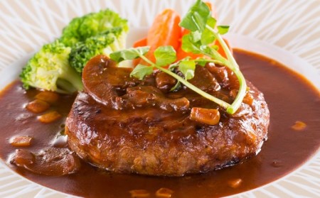 松阪牛ハンバーグ焼成(デミグラスソース付) 3個セット【1-204】